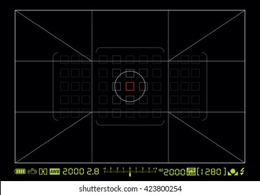 Camera focusing screen