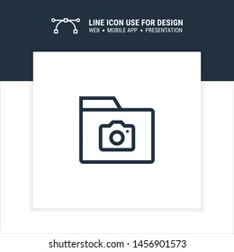 camera folder icon design vector illustration