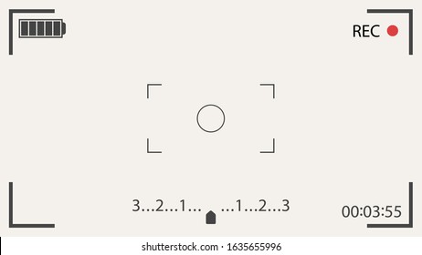 camera frame blank with elements
