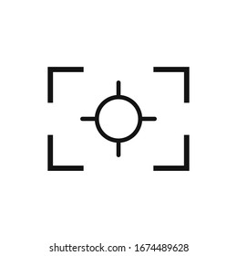 Camera Frame Viewfinder Screen Icon. Focus Icon.