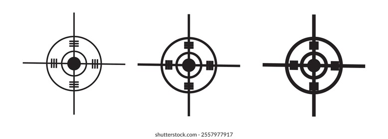 Camera frame viewfinder screen icons set. Focus icon. Black square corner for picture symbol. Photo target sign. Capture sign. Vector illustration isolated on white background. 333
