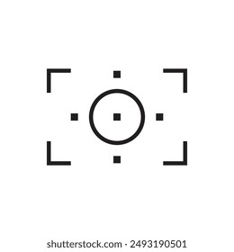 Ilustración vectorial del visor de cuadro de cámara