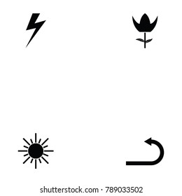 camera function icon set