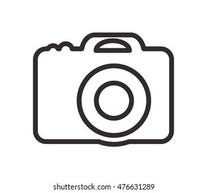 camera gadget device technology virtual  icon. Flat and isolated design. Vector illustration