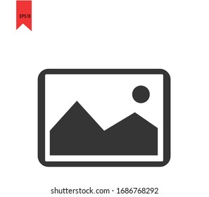 camera gallery icon isolated on white background
