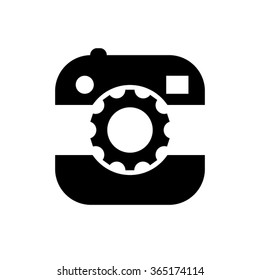 camera and gear icon