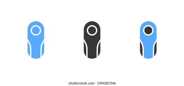Camera glyph icon - Modern glyph camera sign vector - Illustration