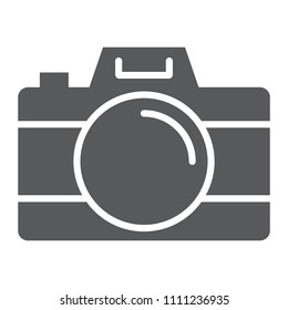 Camera glyph icon, travel and tourism, photo sign vector graphics, a solid pattern on a white background, eps 10.