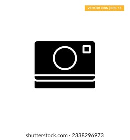 Camera glyph icon vector design illustration