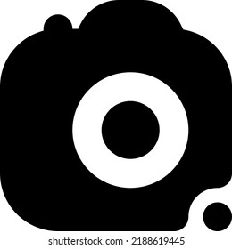 Camera Glyph style icon vector design and illustration template