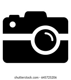 Camera Glyph Vector Icon