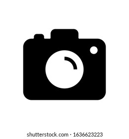 camera glyph vector icon - ui icon vector