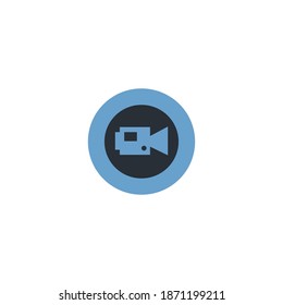 camera graphic element Illustration template