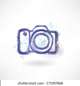 camera grunge icon.