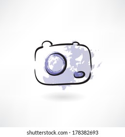 Camera grunge icon