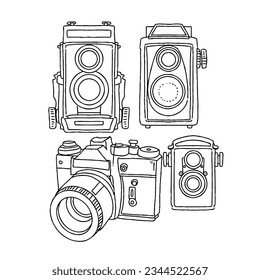 handgezeichnete doodle illustrationen Vektorset