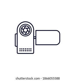 Camera handicam icon logo vector template, Creative Movie logo concept, Icon symbol, Illustration