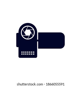 Camera handicam icon logo vector template, Creative Movie logo concept, Icon symbol, Illustration