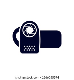 Camera handicam icon logo vector template, Creative Movie logo concept, Icon symbol, Illustration
