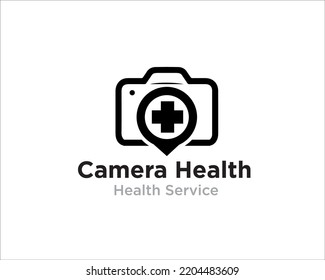 camera health logo designs for medical service and clinic app