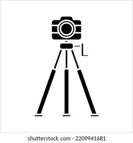 camera holder icon on white background