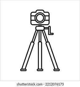 camera holder icon on white background