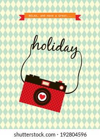 camera holiday poster