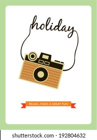 camera holiday poster
