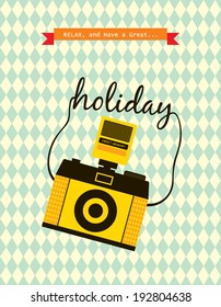 camera holiday poster