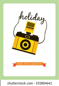 camera holiday poster