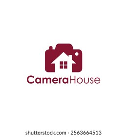 Camera House Logo Vector Modern