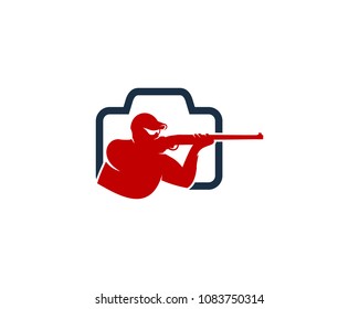 Camera Hunt Icon Logo Design Element