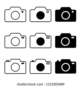 camera icon 3 styles