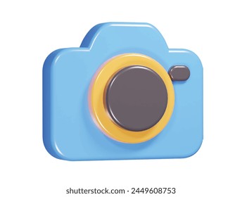  Camera icon 3d render illustration