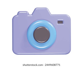 Camera icon 3d render illustration