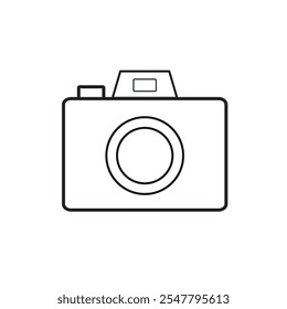  camera icon for apps or website isolated on transparent background