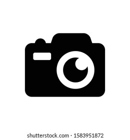 Camera icon in black color