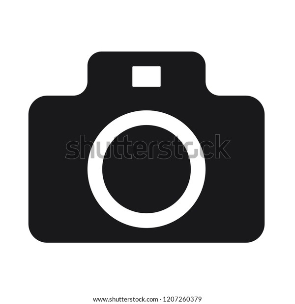 a camera icon black glyph style, black color, common\
public sign