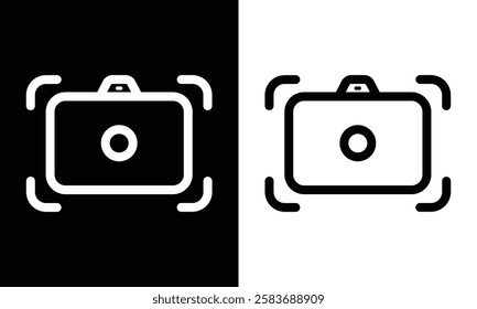 camera icon black and white