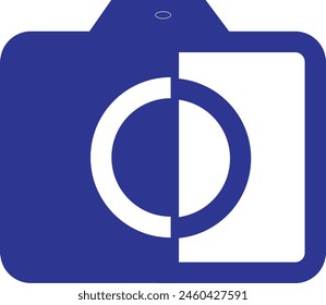 camera icon blue color eps format