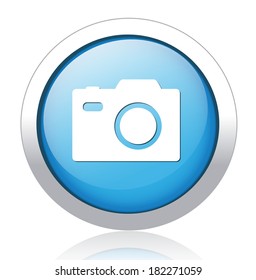 camera icon / button, graphic design element
