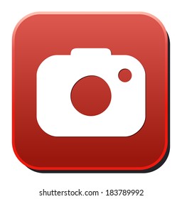 camera icon / button, graphic design element