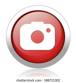 camera icon / button, graphic design element