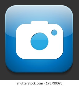 camera icon / button, graphic design element