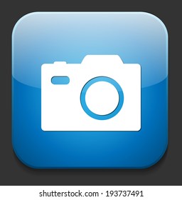 camera icon / button, graphic design element