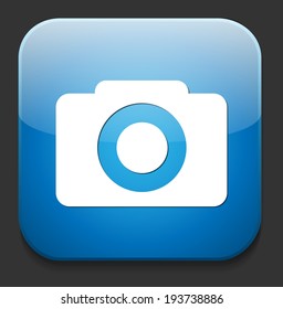 camera icon / button, graphic design element