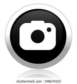 camera icon / button, graphic design element