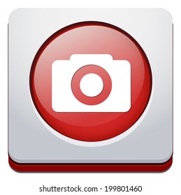 camera icon / button, graphic design element