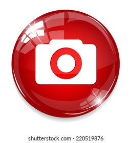 camera icon / button, graphic design element