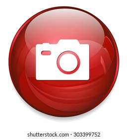 camera icon / button, graphic design element